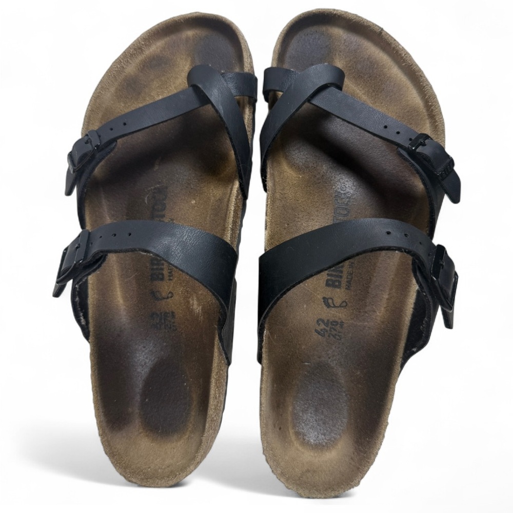 Birkenstock Mayari Sandal Size 42 Women 11 Men 9 Dark Brown - Picture 2 of 8